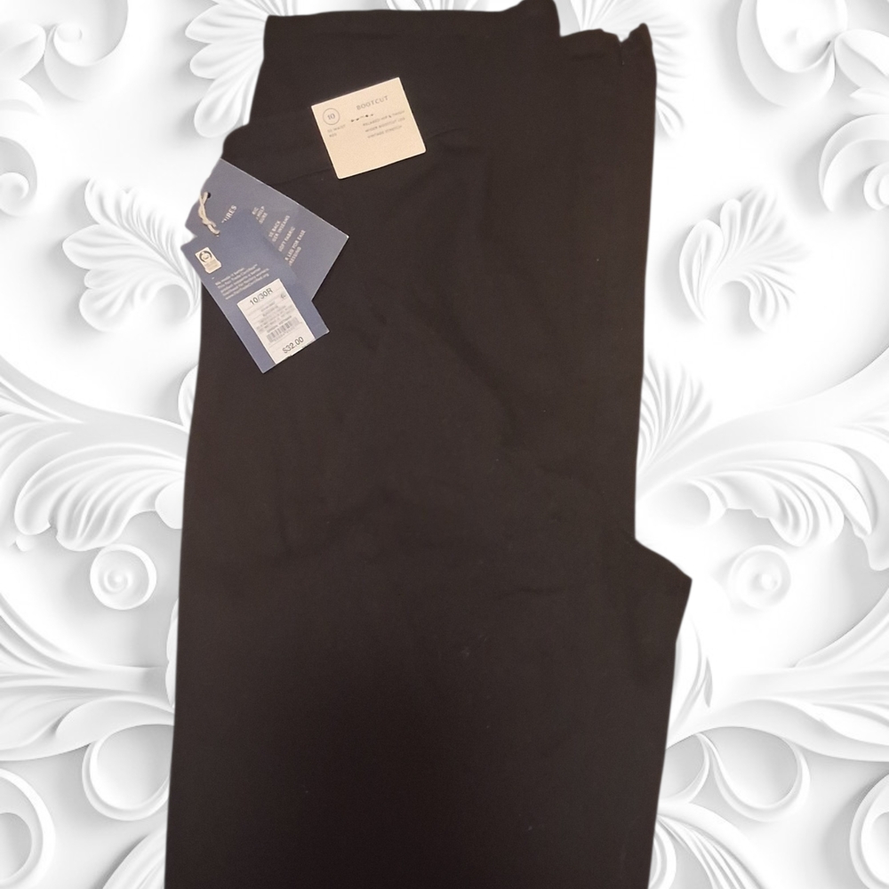 Faded Glory Black Bootcut Leggings with Tags